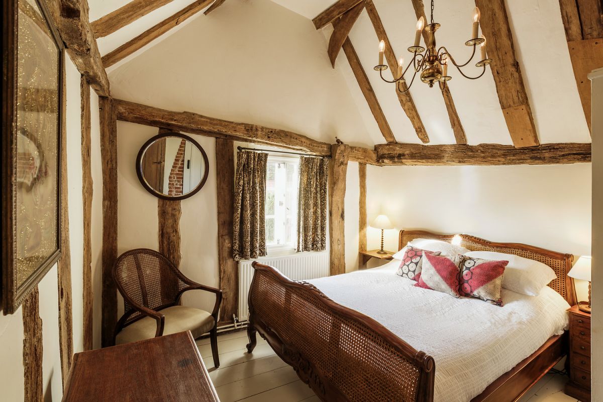 Beautiful Medieval Hoiliday Cottage bedroom.