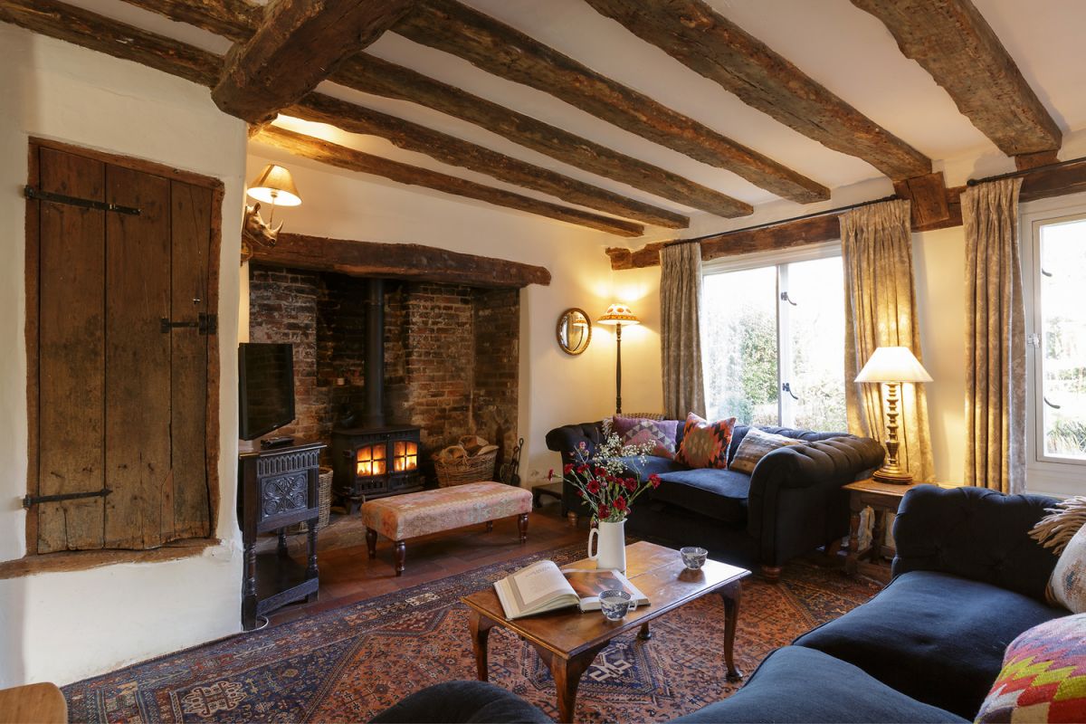 special cottages with log fires in Suffolk