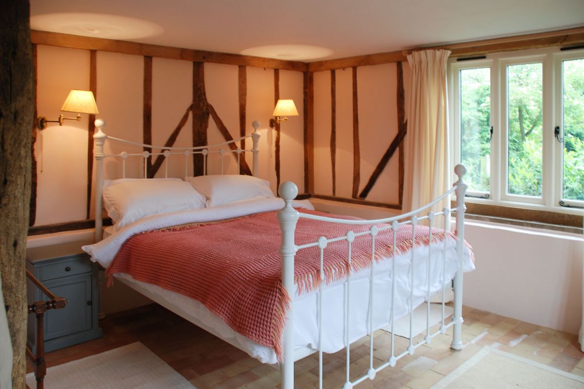 romantic cottage with beamed bedroom on Mersea Island