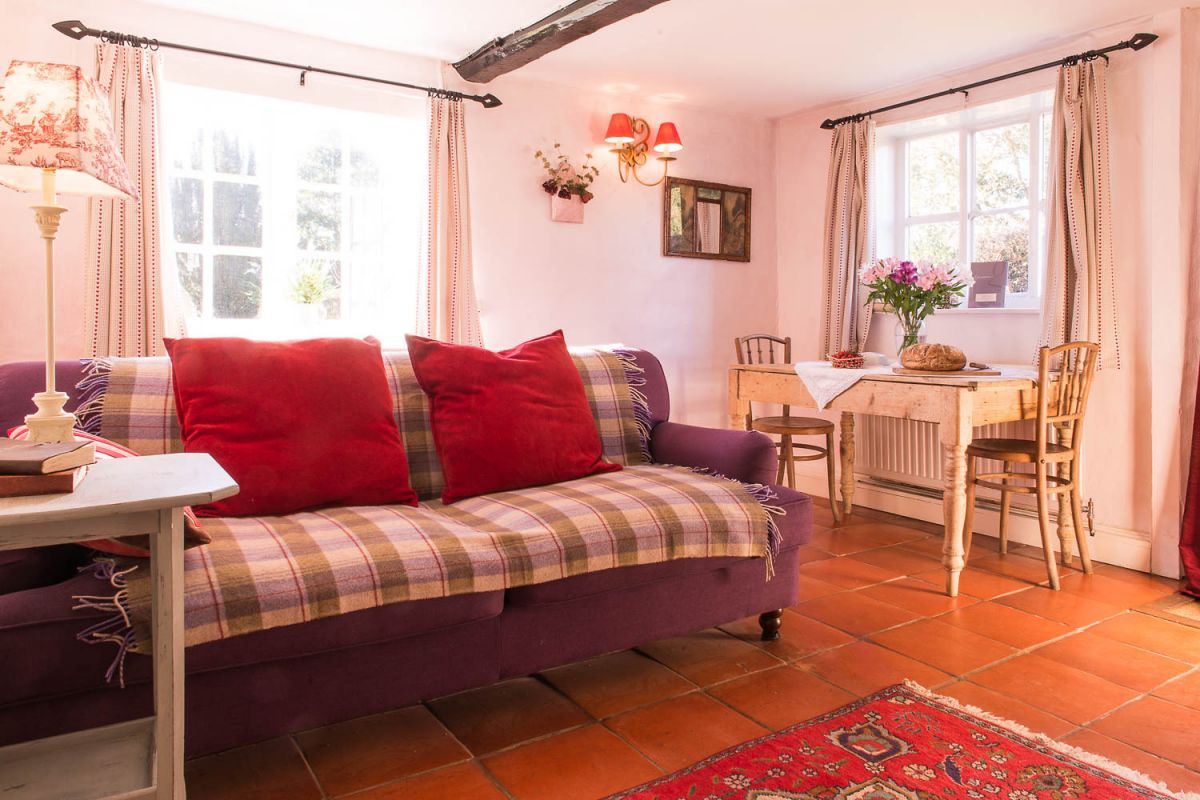 big comfy sofa in Farm Cottage Edwardstone