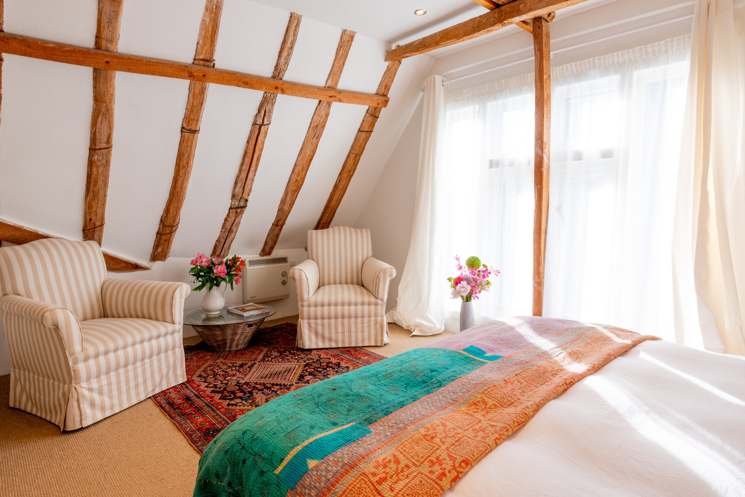 Light and airy Suffolk cottage bedroom