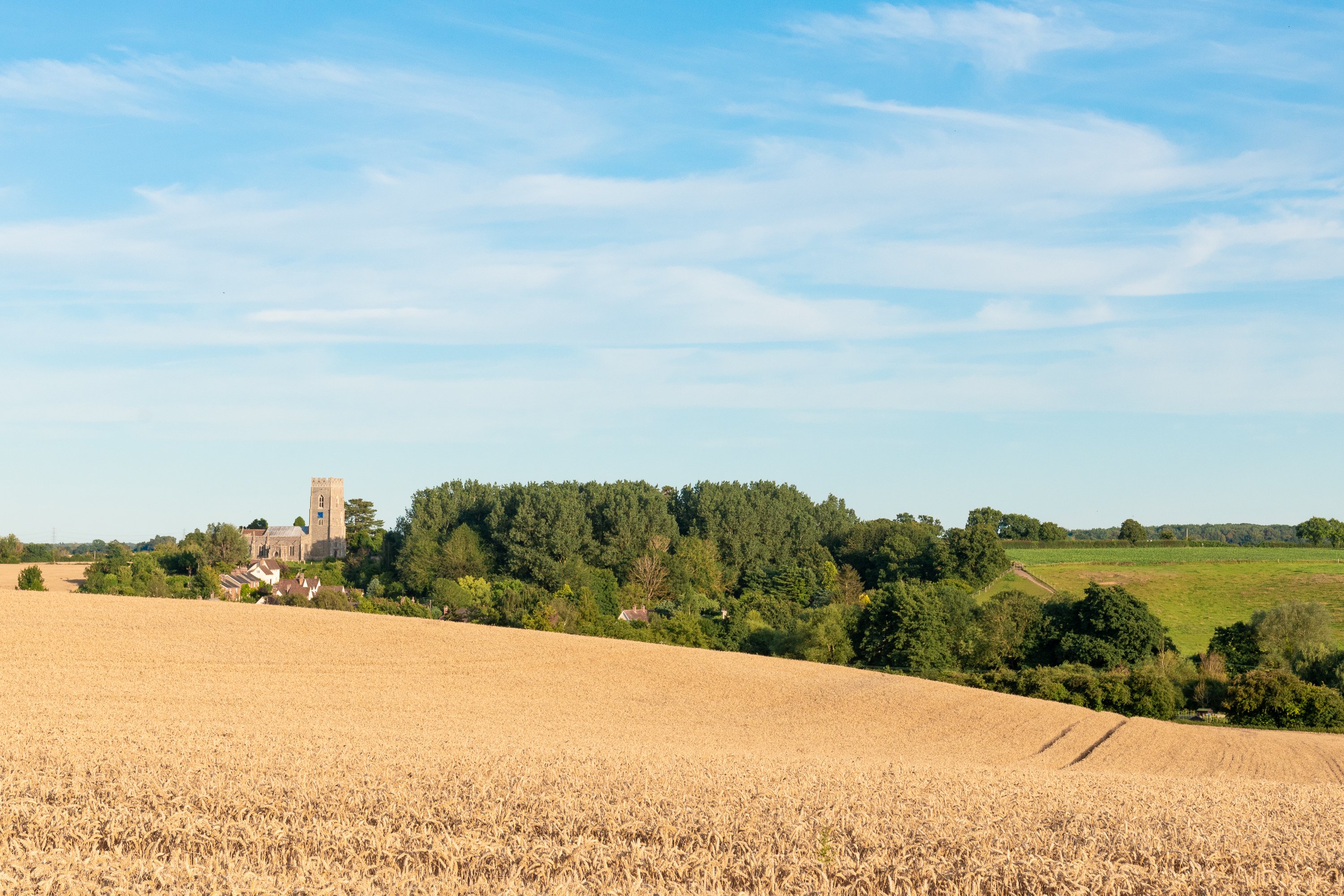 Unspoilt Kersey nestled in Kersey Vale.